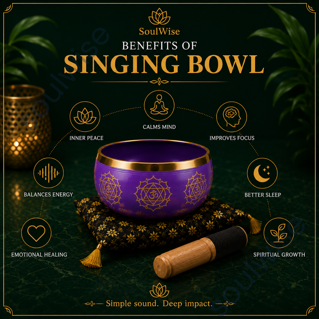 Singing Bowl 4 inch,Set for Meditation, Sound Healing & Mindfulness | Handcrafted Tibetan Meditation Bowl with Striker & Cushion