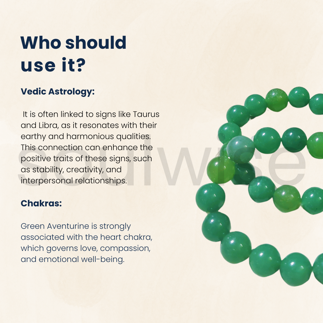 Green Aventurine Bracelet – 10mm Natural Healing Stone Beads for Prosperity, Emotional Healing & Positive Energy