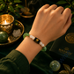 Gemini (Mithun Rashi) Zodiac Bracelet – Natural Green Aventurine & Clear Quartz Crystal Bracelet for Growth, Clarity & Positive Energy
