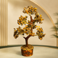 Tiger Eye Crystal Tree 8 Inch – Golden Brown Gemstone Tree for Home Décor, Office Desk & Spiritual Gifting