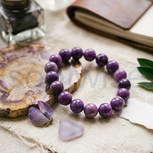 Sugilite Round Bead 10mm ,Healing Balance Meditation Bracelet