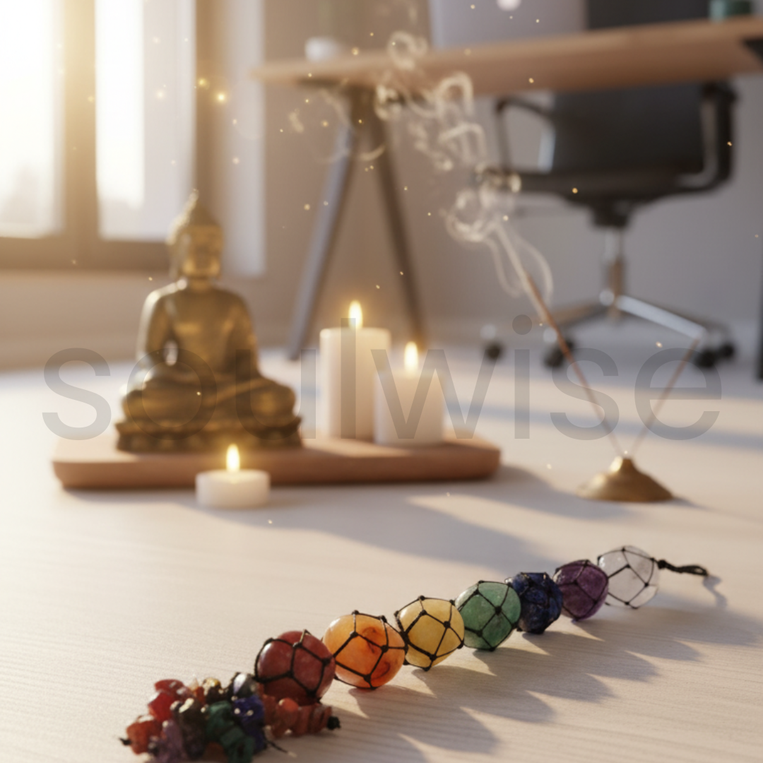 7 Chakra Gemstone Tassel Hanging – Natural Healing Crystals for Positive Energy, Meditation, Yoga, and Home Décor – Handmade Spiritual Wall Hanging Ornament