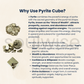 Natural Pyrite Cube – Raw Fool’s Gold Crystal – 1 Inch