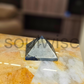 Soulwise Natural Pyrite Crystal Pyramid – Golden Energy Stone for Motivation, Focus & Harmonizing Spaces