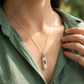 Natural Moonstone Pencil Pendant – Healing Crystal Necklace for Emotional Balance, Intuition, Harmony & Positive Energy