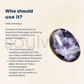Soulwise Chevron Amethyst Healing Crystal Palm Stone – Natural Tumbled Stone for Meditation, Reiki, Anxiety Relief & Chakra Balancing