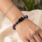 Aquarius (Kumbh Rashi) Zodiac Bracelet – Natural Amethyst & Lapis Lazuli Crystal Bracelet for Wisdom, Intuition & Clarity