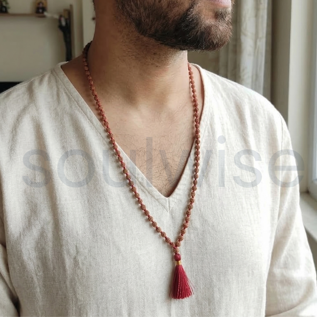 2mm Rudrani mala (108 Beads)for meditation and concentration.