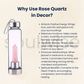 Rose Quartz Crystal Water Bottle, Crystal Elixir Water Bottle 500 ml