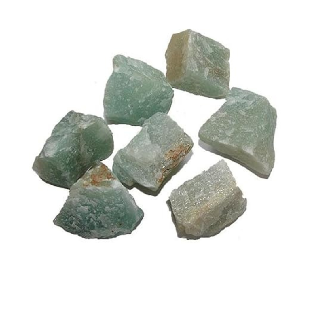 Green Aventurine Raw Natural Stone – Unpolished Healing Crystal for Luck, Prosperity & Emotional Balance | Heart Chakra Energy Stone (50g)
