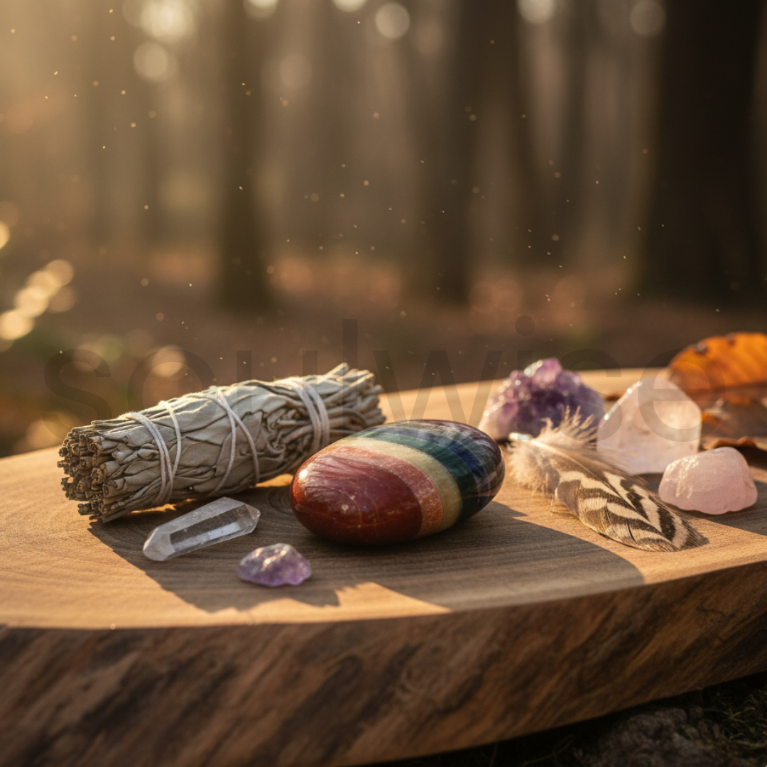 Seven Chakra Palm Stone – Natural Healing Crystal for Chakra Balancing, Meditation, Reiki, and Positive Energy