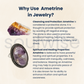 Natural Ametrine Gemstone Ring – Genuine Crystal Jewelry for Women & Men – Handmade Statement Ring – Reiki, Healing, Birthstone