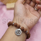 Om Rudraksha Bracelet – Natural Rudraksha Beads with Om Charm | Spiritual Protection, Meditation & Positive Energy Bracelet for Men & Women