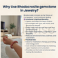 Rhodocrosite Gemstone Bracelet – 12mm Natural Beads for Heart Healing & Emotional Balance