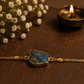 Rough Labradorite Rakhi Cum Bracelet – Natural Crystal Rakhi Bracelet for Protection, Intuition & Positive Energy