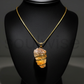 Golden Glow Raw Citrine Silver Pendant – Handcrafted Natural Crystal