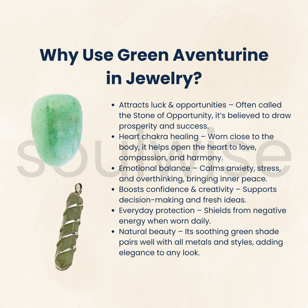Green Aventurine Pencil Pendant with Spiral Wire Wrap