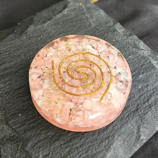 Soulwise Rose Quartz Healing Crystal Oregon Paper Weight, Positive Energy Generator Decor for Joy, Love, Compassion, and Emotional Healing, Gift.