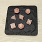 Soulwise Rose Quartz Sacred Geometry Set – 7-Piece Polished Crystal Shapes for Energy Healing, Meditation & Chakra Alignment