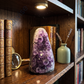 Natural Amethyst Geode Raw Crystal Stone – Authentic Purple Quartz Cluster for Home Decor, Meditation & Positive Energy (260g)