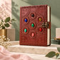 7 Chakra Crystal Manifestation Journal – Leather Bound 8" × 6" Notebook for Gratitude, Goal Setting & Daily Reflection
