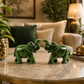 Green Aventurine Elephant Statue | Crystal Elephant for Luck, Prosperity, Success & Positive Energy | Vastu & Feng Shui Decor.
