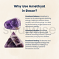 Amethyst Pyramid 3" – Natural Healing Crystal for Reiki, Chakra Balancing, Meditation