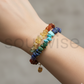 7 Chakra Healing Crystal Bracelet with Copper Reiki Symbol