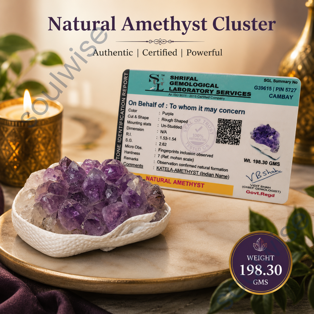 Natural Uruguay Amethyst Cluster Raw Geode Stone – Authentic Purple Crystal for Home Decor, Meditation & Positive Energy