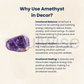 Amethyst Crystal Set of 6 – Includes Rough Points, Clusters & Natural Tumbled Stones