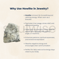 Soulwise Natural Howlite Healing Crystal Bracelet / Mala / Stone – Calming Energy, Stress Relief, Patience & Emotional Balance