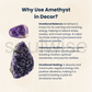 Natural Amethyst Quartz Gemstone Cluster – 10 cm, 700g | Healing Crystal for Protection, Meditation & Home Décor | Raw Energy Stone Gift