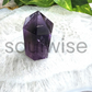 Natural Healing Amethyst Gemstone Tower Stone for Spirituality and Peace, freeform self-standing crystal decor (100g)