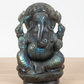 Labradorite Ganesha, Hand-Carved Crystal Idol, 818g, Spiritual Decor, Protection, Home Altar, Office Desk, Gift for Crystal Lovers