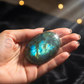 Labradorite Healing Crystal Palm Stone – Natural Gemstone for Protection, Intuition & Positive Energy