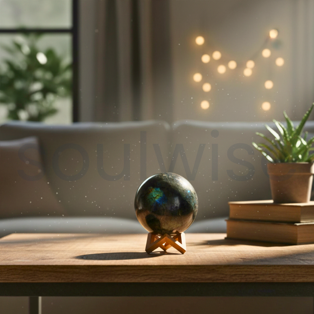 Labradorite Natural Healing Crystal Sphere