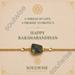 Rough Labradorite Rakhi Cum Bracelet – Natural Crystal Rakhi Bracelet for Protection, Intuition & Positive Energy