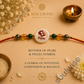 Money Magnet Pisces Rakhi – Green Jade, Citrine, Pyrite & Mother of Pearl Zodiac Rakhi for Prosperity, Intuition & Positive Energy