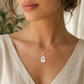 Natural Clear Quartz Gemstone Pendant – Oval-Cut Crystal Jewellery