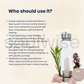 Rose Quartz Crystal Water Bottle, Crystal Elixir Water Bottle 500 ml
