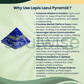 Natural Lapis Lazuli Crystal Pyramid – Wisdom, Intuition & Mental Clarity Reiki Healing Stone for Meditation, Chakra Balancing & Spiritual Décor