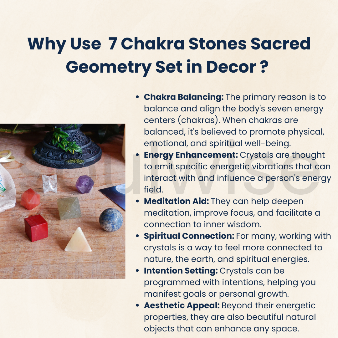 7 Chakra Sacred Geometry Crystal Set