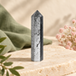 Natural Hematite Crystal Pencil – Polished Metallic Gemstone Point for Grounding, Protection, Mental Clarity, Focus, Confidence, Reiki, Meditation & Root Chakra Balancing