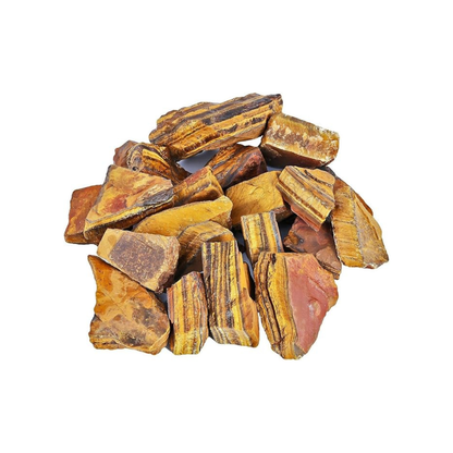 Tiger Eye Raw Natural Stone – Unpolished Healing Crystal for Confidence, Protection & Success | Grounding Solar Plexus Energy Stone (50g)