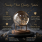 Smoky Clear Quartz Crystal Sphere – Natural Healing Crystal Ball for Grounding, Clarity, Protection & Positive Energy | Polished Gemstone Sphere for Meditation, Reiki & Home Décor