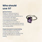 Amethyst Gemstone Certified Ring, Adjustable