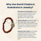Rudraksha Bracelet with Gomti Chakra Charm – Natural Spiritual Protection, Healing Bracelet