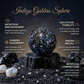 Indigo Gabbro Crystal Sphere – Natural Healing Crystal Ball for Intuition, Spiritual Growth, Grounding & Energy Balance | Polished Gemstone Sphere for Meditation, Reiki & Home Décor