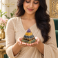 Money Magnet Crystal Pyramid with Green Aventurine, Tiger Eye, Pyrite, Citrine & Amethyst