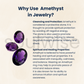 Soulwise Amethyst Ring – Adjustable Natural Crystal Healing Ring for Women & Men – Raw Amethyst Gemstone Jewelry for Energy, Balance & Style